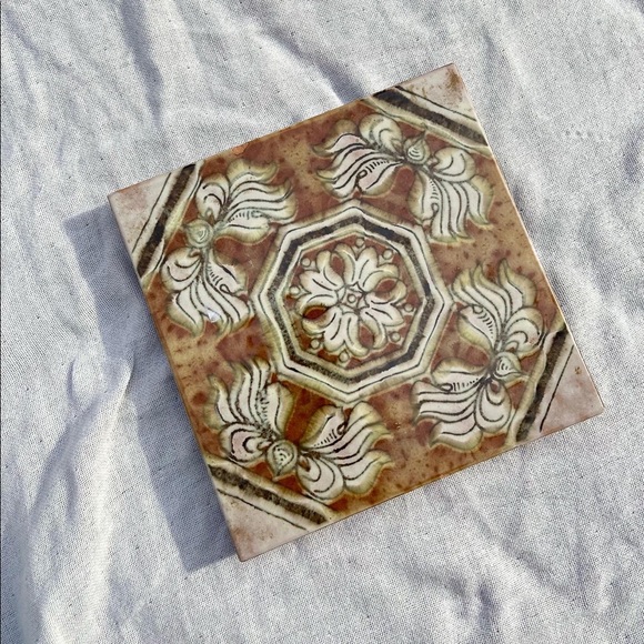 Designer Decorative Ceramic Tile Coaster - Picture 2 of 2